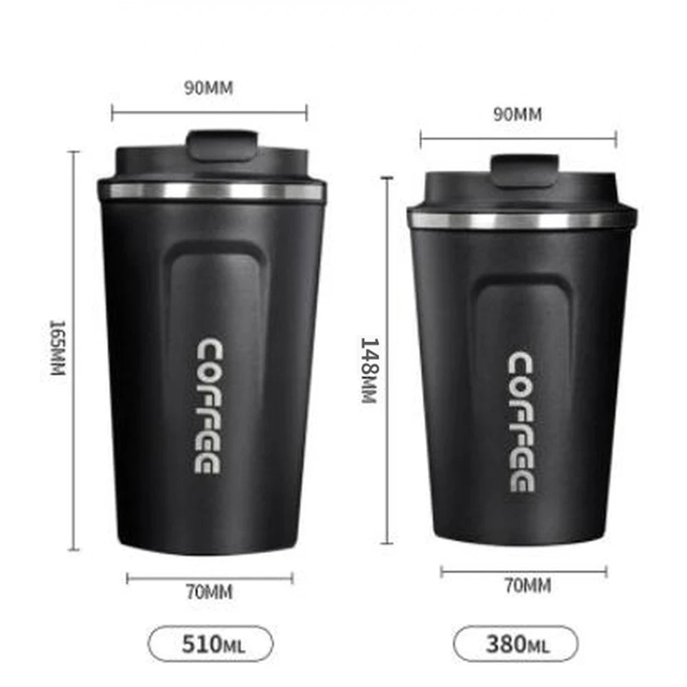 Intelligent Temperature Display Stainless Steel Smart Coffee Tumbler - Portable Travel Mug