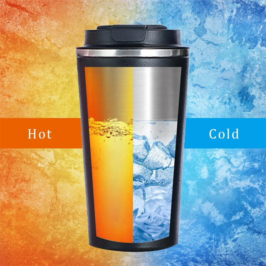 Intelligent Temperature Display Stainless Steel Smart Coffee Tumbler - Portable Travel Mug